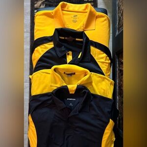 🖤NWOT- 4 BLACK AND GOLD MENS POLO SHIRTS SZ XL🖤